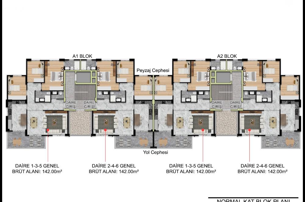 ÇAKMAK MAHALLESİNDE SATILIK MODERN DAİRELER