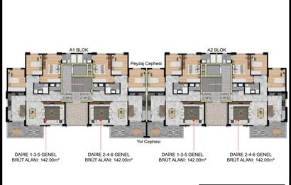 ÇAKMAK MAHALLESİNDE SATILIK MODERN DAİRELER