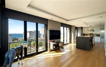 BAĞDAT CADDESİ'NE 2.BİNA,ERENKÖY DİVAN'IN SOKAĞI,DENİZ MANZARALI,BALKONLU,HAVUZLU,4+1