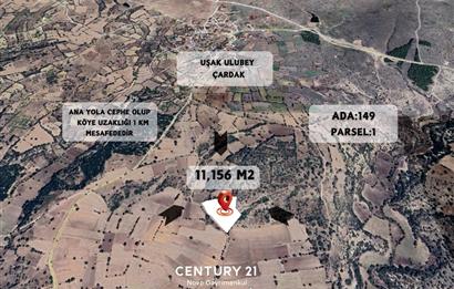 C21 NOVO'DAN UŞAK ULUBEY ÇARDAK'TA 11.156 M2 SATILIK ARAZİ