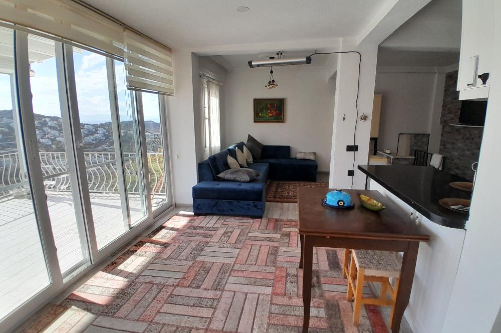 Bodrum Gümüşlük Deniz Manzaralı Bahçeli Kiralık Müstakil Ev