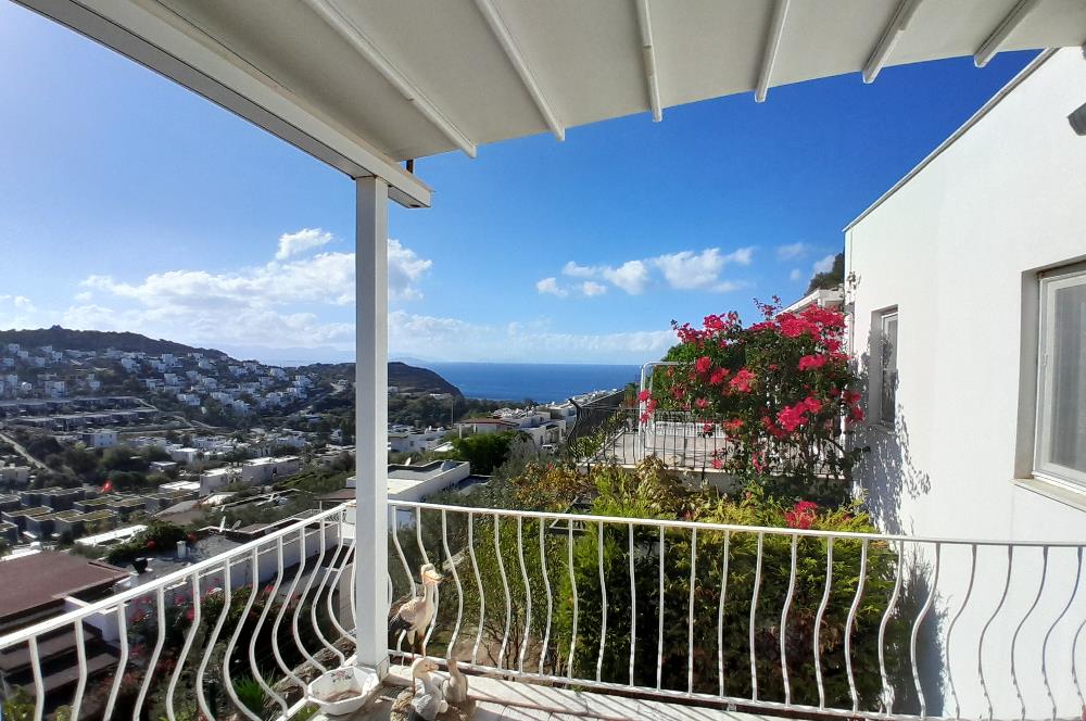 Bodrum Gümüşlük Deniz Manzaralı Bahçeli Kiralık Müstakil Ev