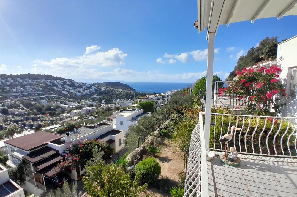 Bodrum Gümüşlük Deniz Manzaralı Bahçeli Kiralık Müstakil Ev