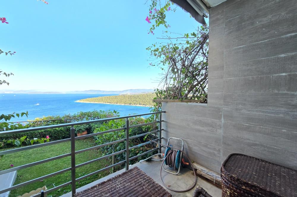 Bodrum Türkbükü Hebilkoy’da Prestijli Olivehill Sitesinde Eşsiz Deniz Manzaralı Satılık Dubleks