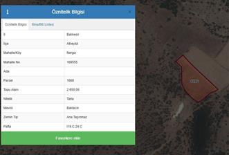 Century21 Bal'dan Altıeylül Nergiz Mahallesinde Satılık Tarla
