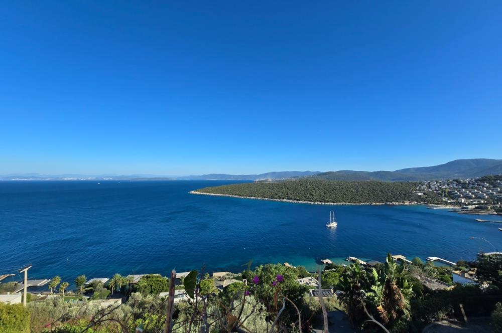 Bodrum Türkbükü Hebilkoy’da Prestijli Olivehill Sitesinde Eşsiz Deniz Manzaralı Satılık Dubleks