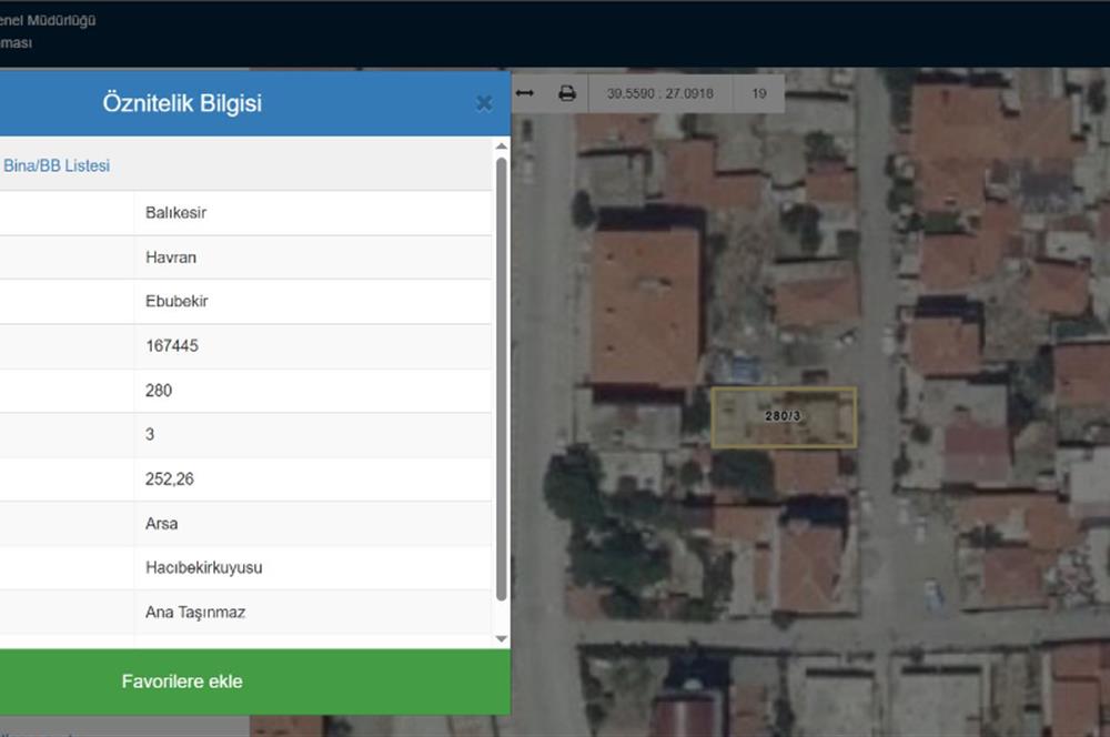 CENTRUY 21 BAL'DAN  HAVRAN  EBUBEKİR MAHALLESİNDE  SATILIK KOMPLE BİNA VE ARSASI 