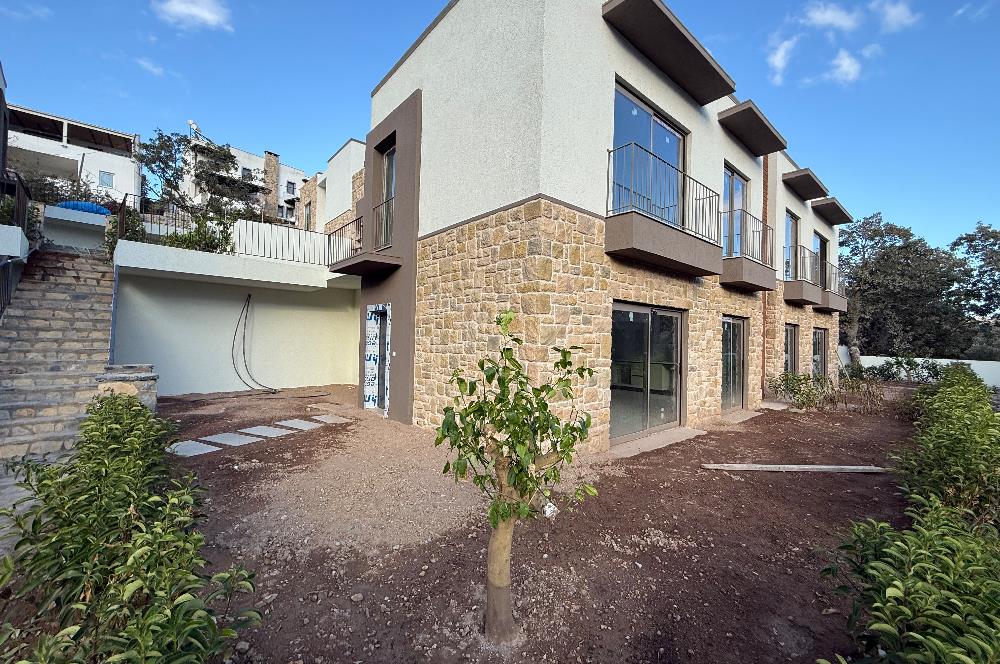 Bodrum Gümüşlük - Magnus Vadi Dereköy Projesinde Müstakil Bahçe Kullanımlı Vadi Manzaralı Satılık Sıfır Daireler