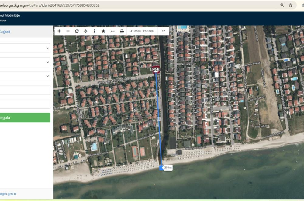 Silivri Çanta-Balaban Mevki Denize Çok Yakın Arsa
