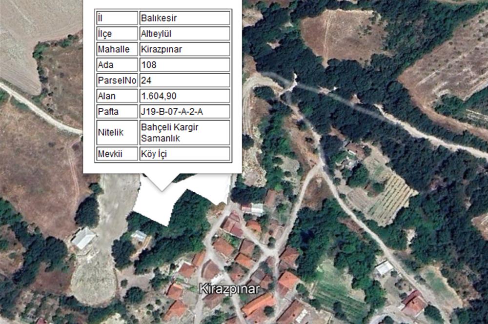 C21 BAL'dan ALTIEYLÜL KİRAZPINAR KÖYÜNDE SATILIK ARSA