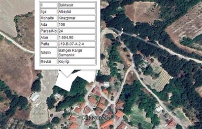 C21 BAL'dan ALTIEYLÜL KİRAZPINAR KÖYÜNDE SATILIK ARSA