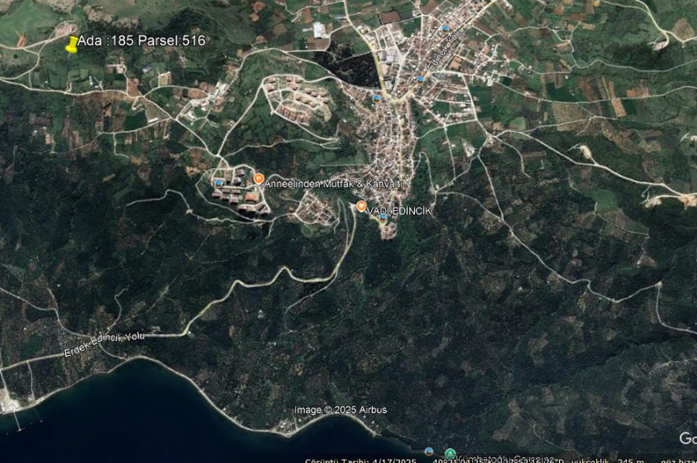 Century 21 Bal'dan Bandırma Edincik Mahallesinde Satılık Tarla