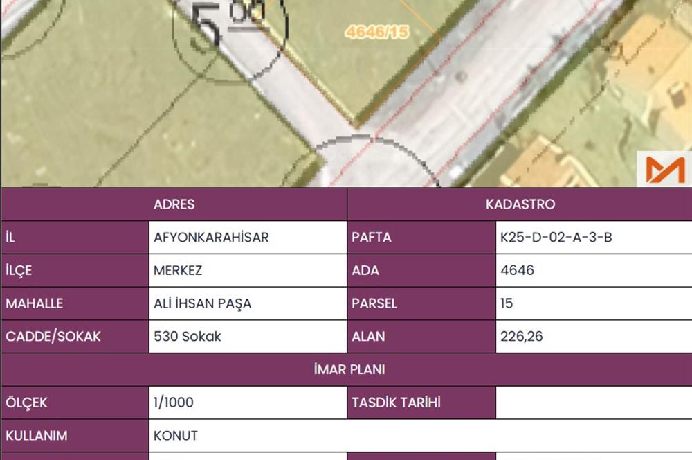 CENTURY 21 PLUS'DAN ALİİHSAN PAŞA MAHALLESİNDE KÖŞE-İMARLI-ARSA