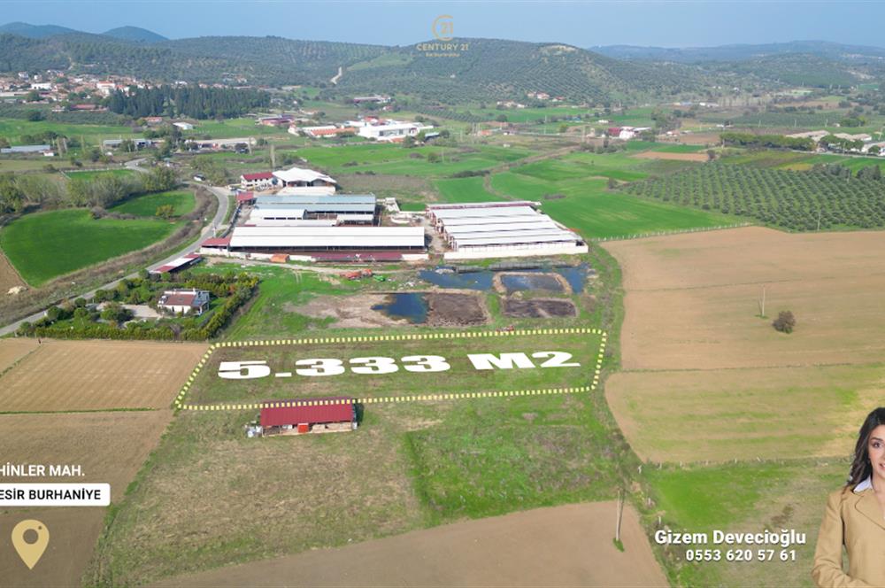 BURHANİYE ŞAHİNLER'DE 2 PARSEL TOPLAM 8.898 M2 TARLA C21BAL