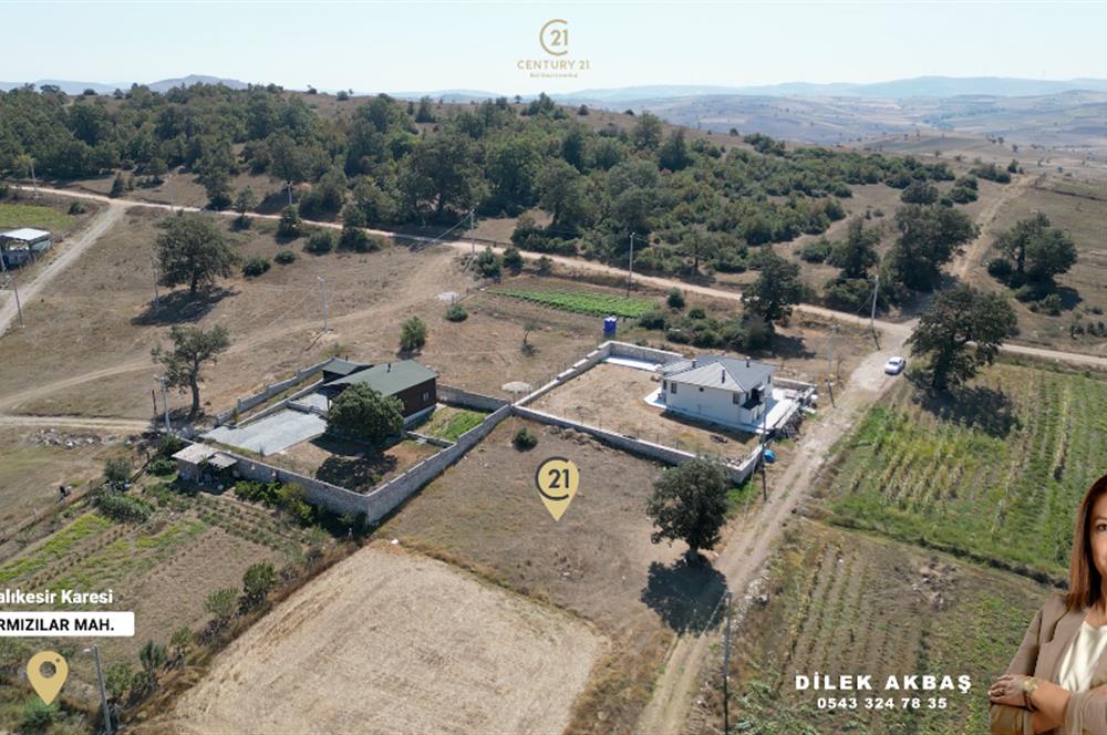 CENTURY21 BAL'DAN KARESİ KIRMIZILAR'DA SATILIK 853 M2 ARSA