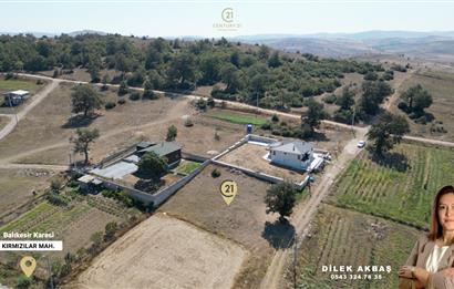 CENTURY21 BAL'DAN KARESİ KIRMIZILAR'DA SATILIK 853 M2 ARSA