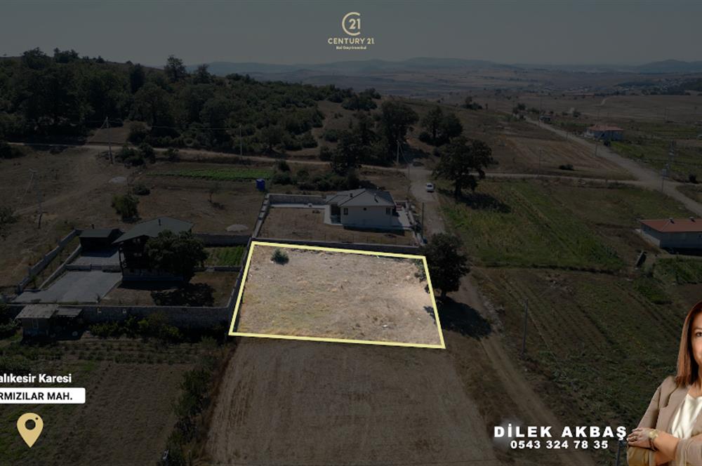 CENTURY21 BAL'DAN KARESİ KIRMIZILAR'DA SATILIK 853 M2 ARSA