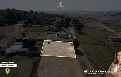CENTURY21 BAL'DAN KARESİ KIRMIZILAR'DA SATILIK 853 M2 ARSA