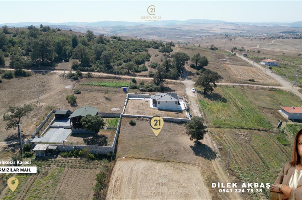 CENTURY21 BAL'DAN KARESİ KIRMIZILAR'DA SATILIK 853 M2 ARSA