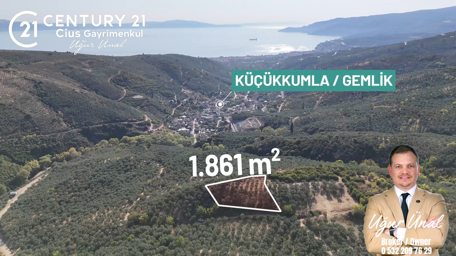 C21Cius: Kumla'da Resmi Yola Cephe 1861 m2 Zeytinlik