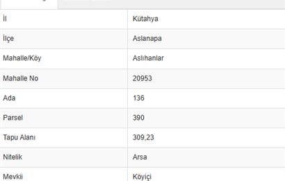 ASLANAPADA DEĞERLENEN BÖLGE! ALTYAPILI, KÖY İÇİ İMARLI