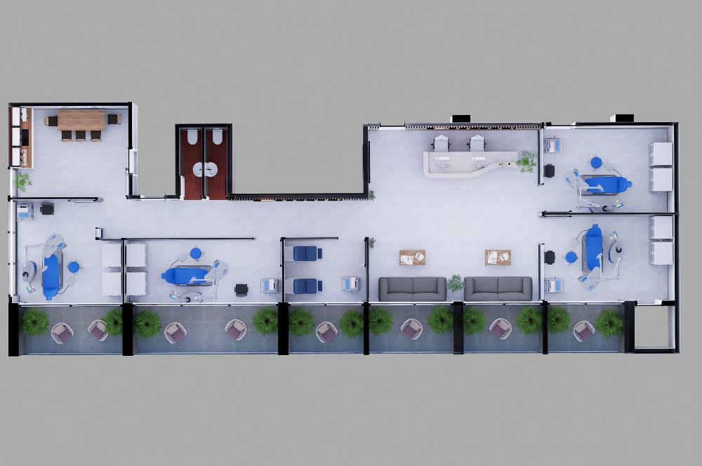 1259223168 C21 LOCA'DAN MİXTUM LİFE POLİKLİNİK OLMAYA UYGUN KİRALIK OFİS