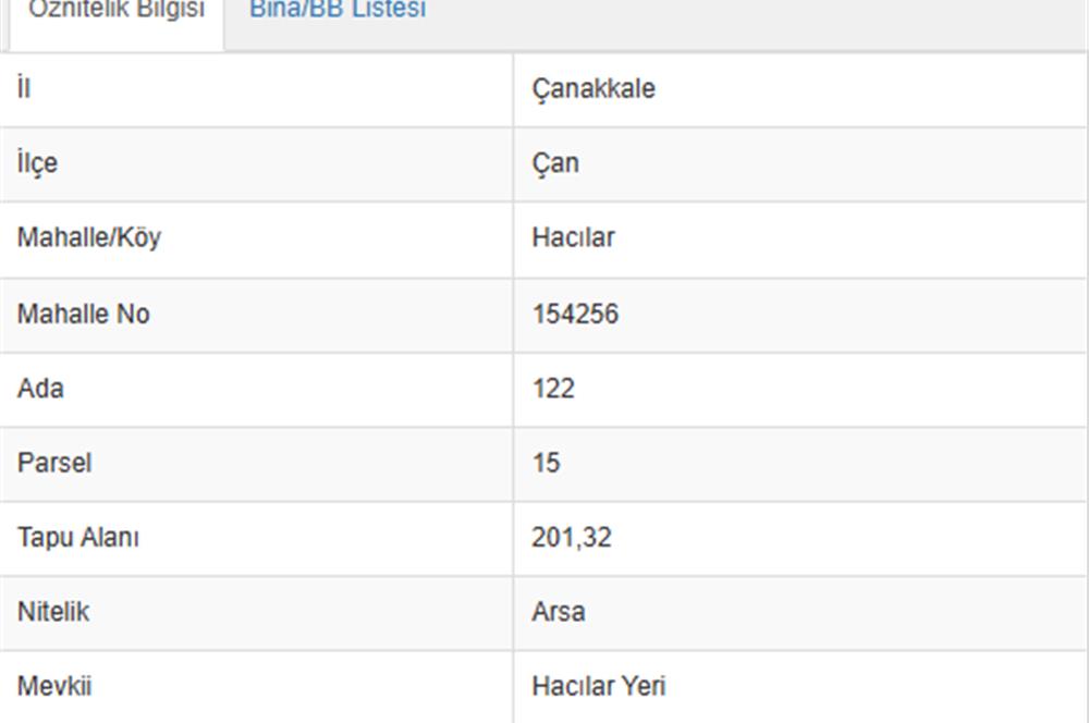 ÇANAKKALE ÇAN HACILAR - YOLA SIFIR, İMARLI, YATIRIMLIK ARSA