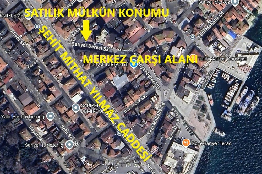SARIYER MERKEZ'DE,ÇOK DEĞERLİ BİR LOKASYONDA SATILIK KOMPLE BİNA