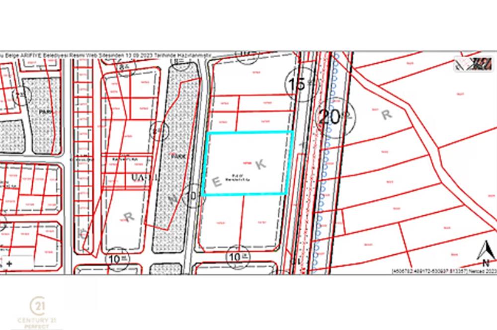 CENTURY21 PERFECT'TEN HARİKA KONUMDA SATILIK KONUT İMARLI ARSA
