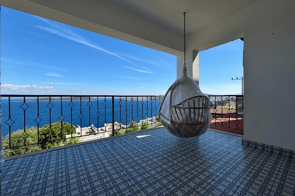 BODRUM GÜNDOĞAN PANORAMİK DENİZ MANZARALI KİRALIK BAHÇE DUBLEKSİ