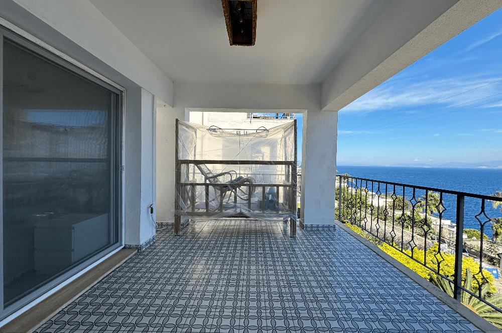 BODRUM GÜNDOĞAN PANORAMİK DENİZ MANZARALI SATILIK BAHÇE DUBLEKSİ