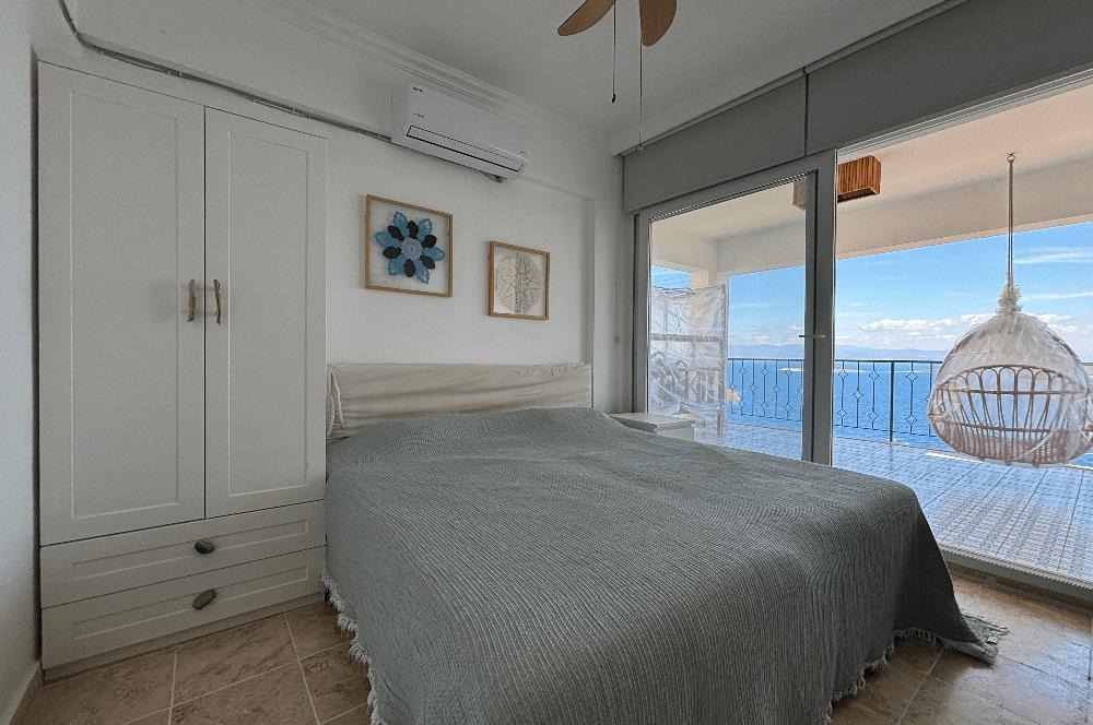 BODRUM GÜNDOĞAN PANORAMİK DENİZ MANZARALI KİRALIK BAHÇE DUBLEKSİ