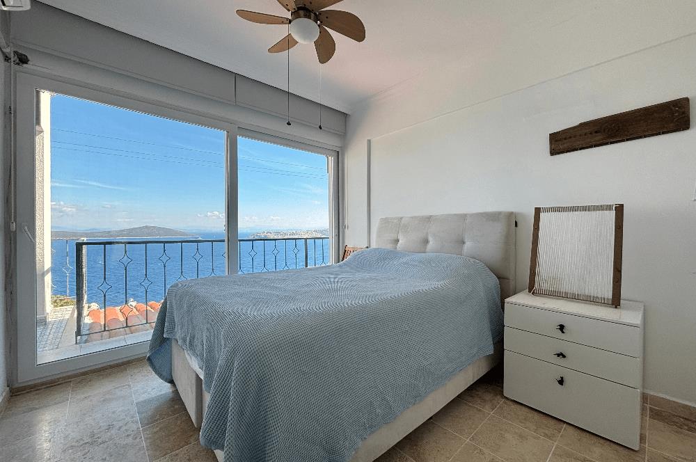 BODRUM GÜNDOĞAN PANORAMİK DENİZ MANZARALI KİRALIK BAHÇE DUBLEKSİ