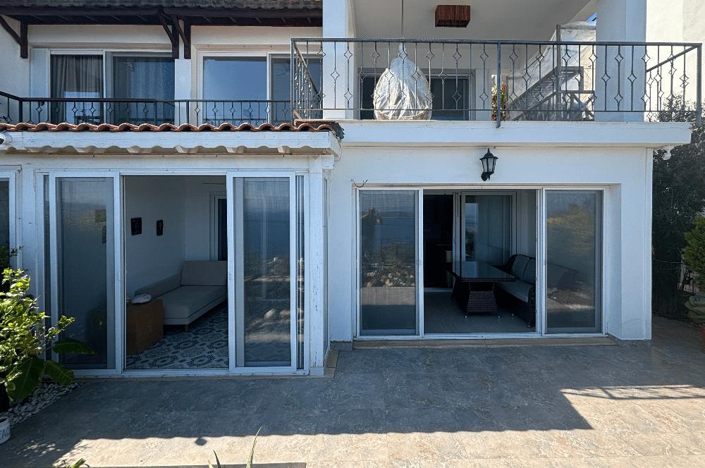 BODRUM GÜNDOĞAN PANORAMİK DENİZ MANZARALI SATILIK BAHÇE DUBLEKSİ