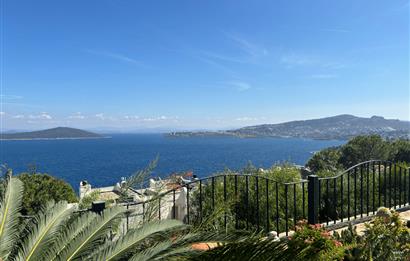 BODRUM GÜNDOĞAN PANORAMİK DENİZ MANZARALI KİRALIK BAHÇE DUBLEKSİ