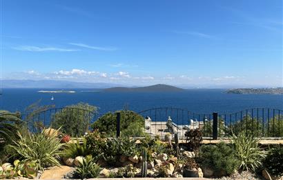 BODRUM GÜNDOĞAN PANORAMİK DENİZ MANZARALI KİRALIK BAHÇE DUBLEKSİ