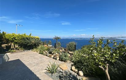 BODRUM GÜNDOĞAN PANORAMİK DENİZ MANZARALI SATILIK BAHÇE DUBLEKSİ