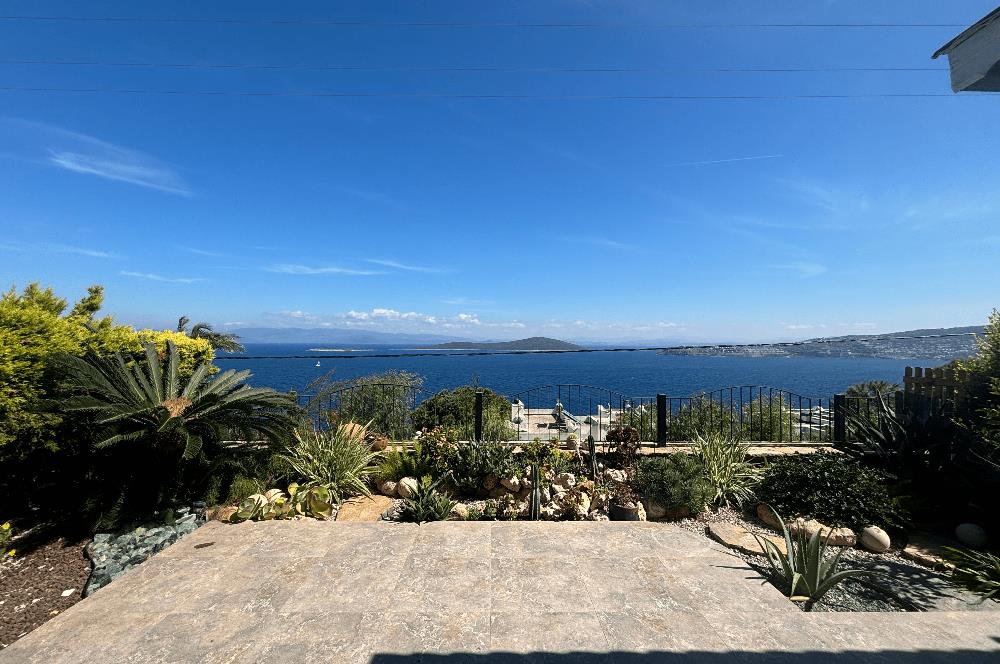 BODRUM GÜNDOĞAN PANORAMİK DENİZ MANZARALI KİRALIK BAHÇE DUBLEKSİ