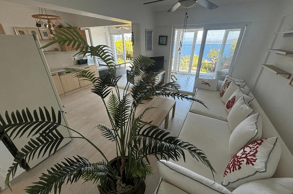 BODRUM GÜNDOĞAN PANORAMİK DENİZ MANZARALI SATILIK BAHÇE DUBLEKSİ