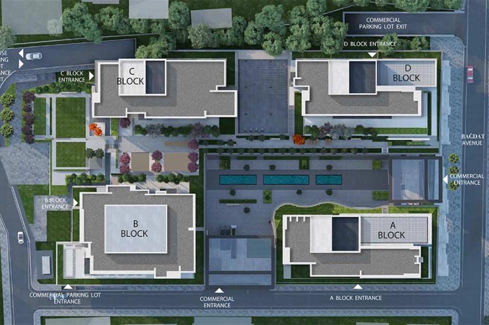 MESA CADDE'DE DENİZ MANZARALI 2+1 ''BOŞ'' DAİRE