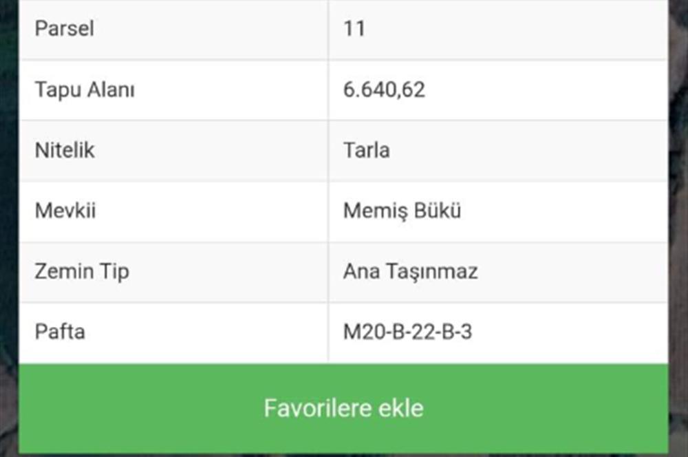 Aydın Nazilli Satılık 6.640 m2 Tarla