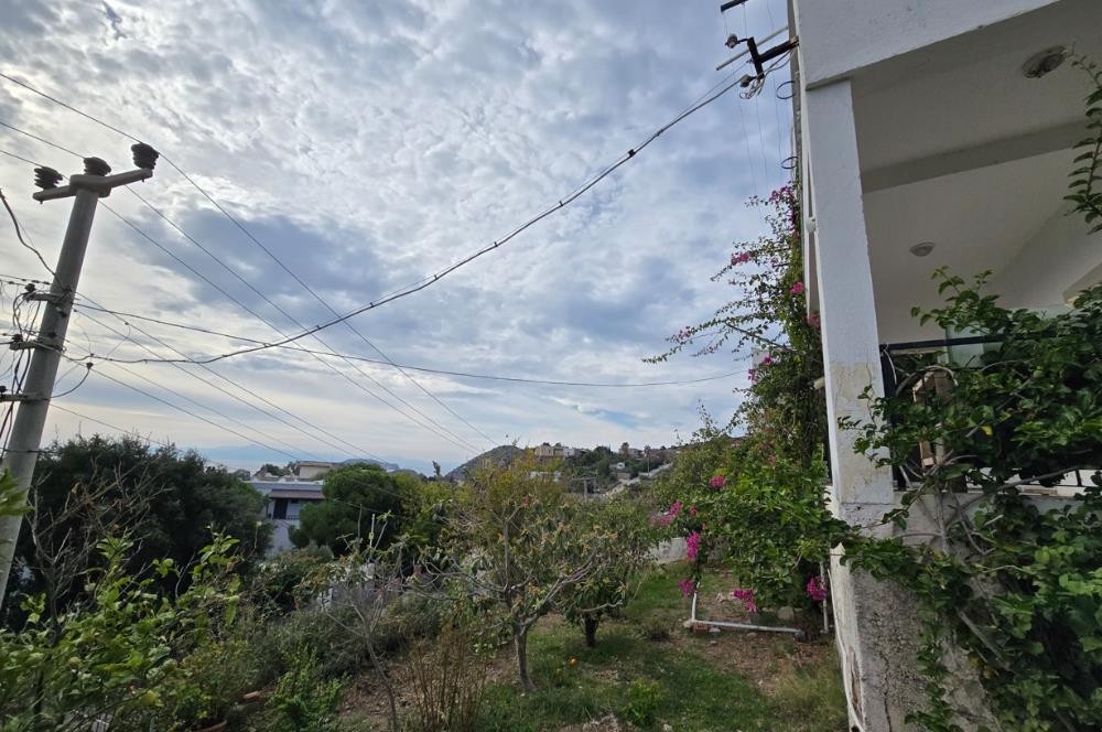 Gümüşlük Deniz Manzaralı  3+1 Kiralık Bahçe Kat