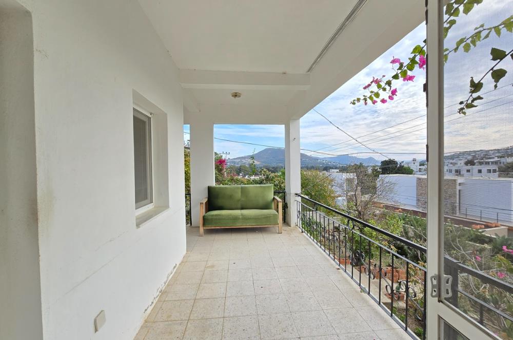 Gümüşlük Deniz Manzaralı  3+1 Kiralık Bahçe Kat