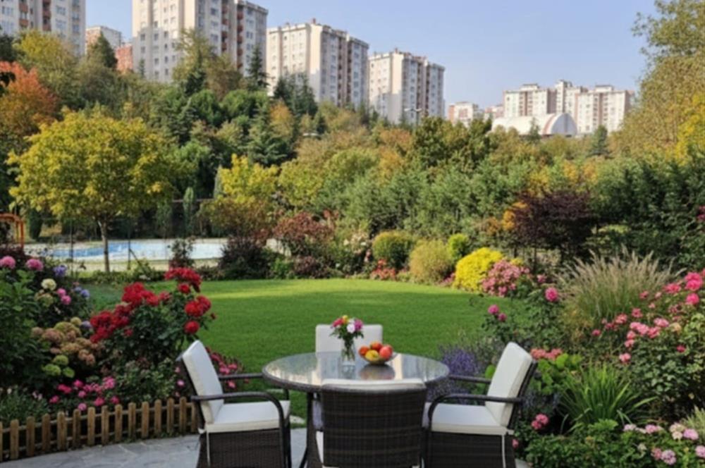 BAŞAKŞEHİR SALKIM KONAKLARINDA DOĞA İLE İÇ İÇE SATILIK TRİPLEKS VİLLA