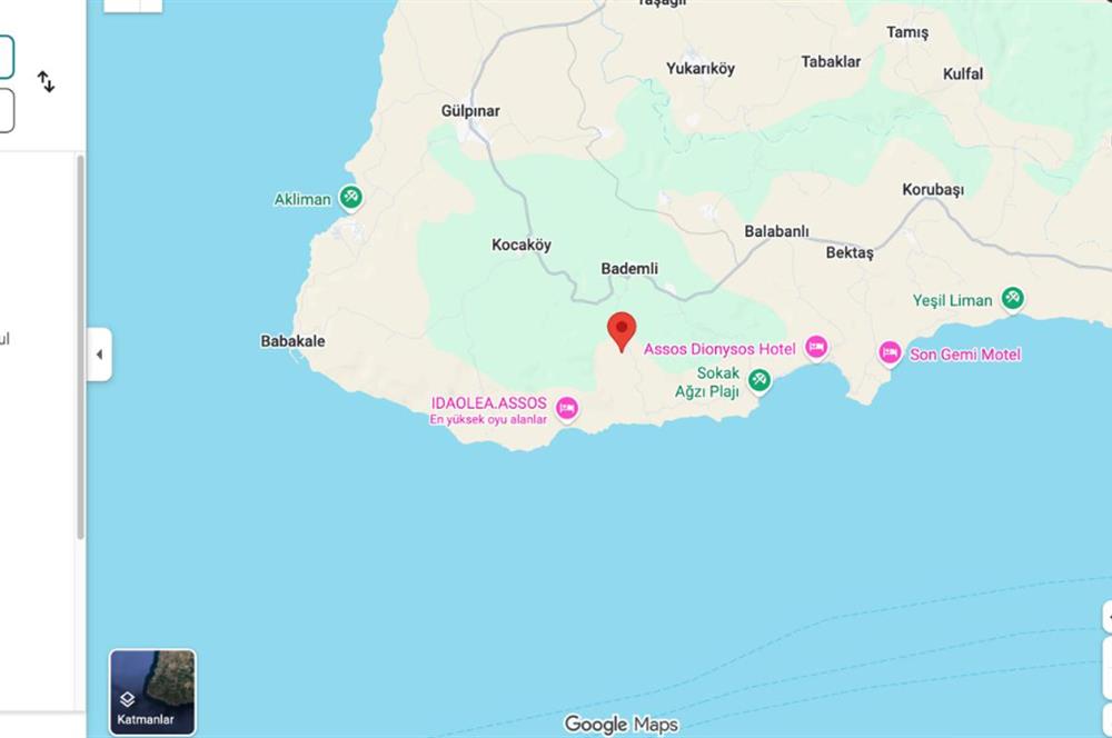 AYVACIK BADEMLİ ALTINDA 10856 M2 YATIRIMLIK SATILIK TARLA