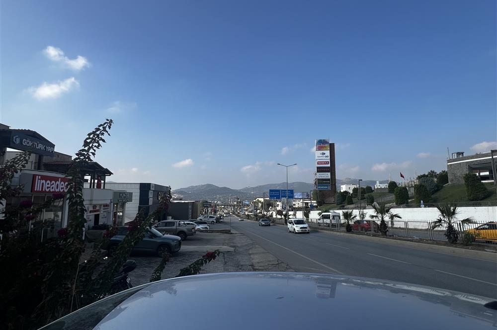 Bodrum Ortakent Midtown Avm karşısı anayolda 150m2 kiralık dükkan & iş yeri