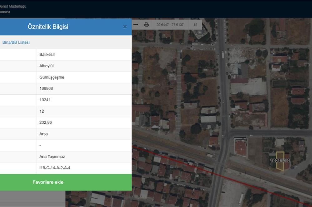CENTURY21 BAL DANIŞMANLIK'DAN GÜMÜŞÇEŞME   MAHALLESİ  ÜÇ KAT İMARLI SATILIK ARSA