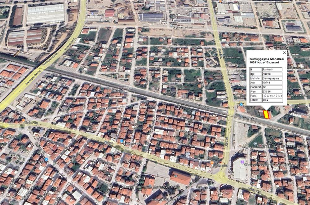 CENTURY21 BAL DANIŞMANLIK'DAN GÜMÜŞÇEŞME   MAHALLESİ  ÜÇ KAT İMARLI SATILIK ARSA