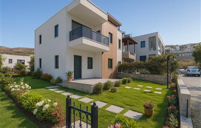 Gümüşlük Çukurbük Halk Plajına 500m Yürüme Yakınlığında Müstakil Havuzlu Yeni Dubleks 3+1 Villa