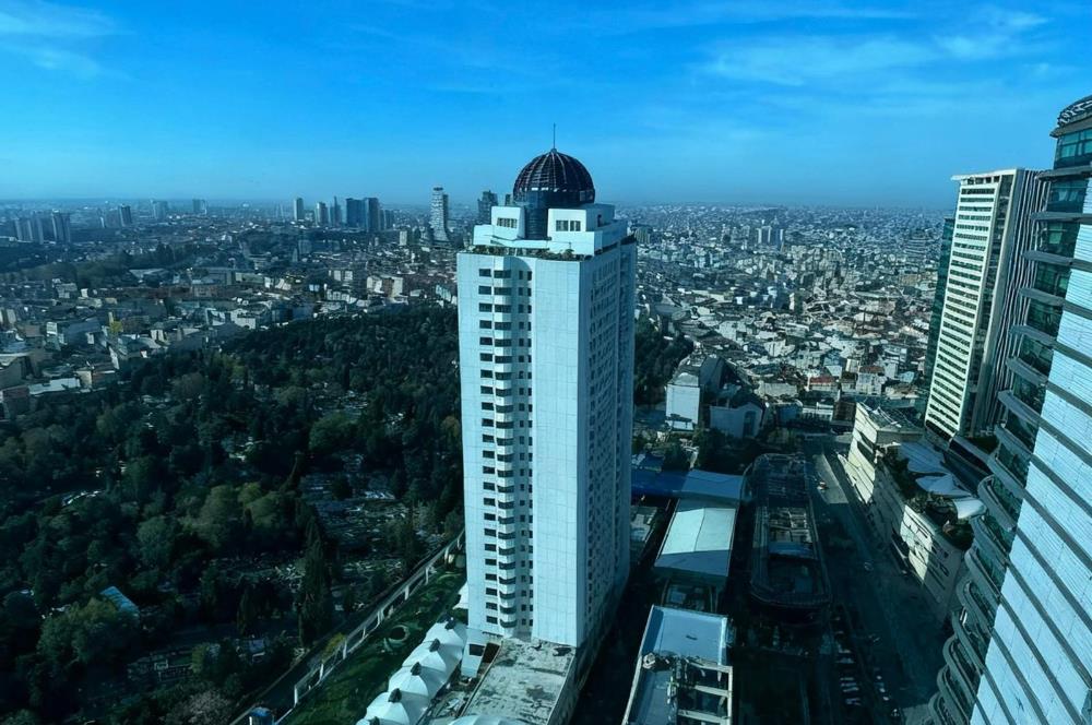 Levent Kiralık Ofis Metrocity 22.Kat Deniz Manzaralı 207m2 Dekorasyonlu Ofis;